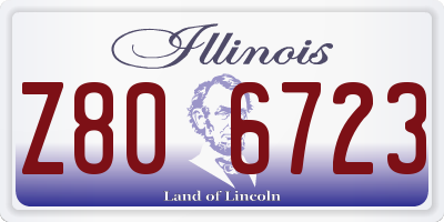 IL license plate Z806723