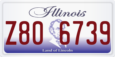 IL license plate Z806739