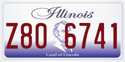 IL license plate Z806741
