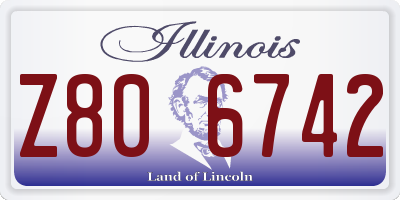 IL license plate Z806742