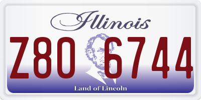 IL license plate Z806744