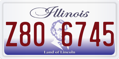 IL license plate Z806745