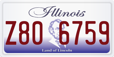 IL license plate Z806759