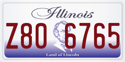 IL license plate Z806765