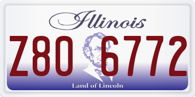 IL license plate Z806772