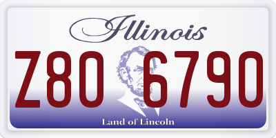 IL license plate Z806790
