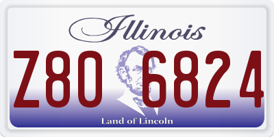 IL license plate Z806824