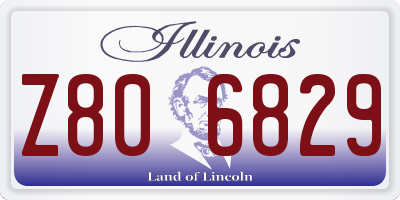 IL license plate Z806829