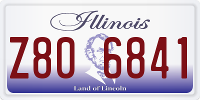 IL license plate Z806841