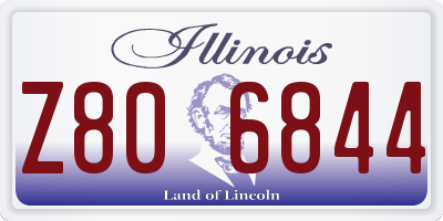 IL license plate Z806844