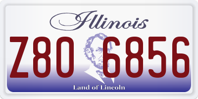 IL license plate Z806856