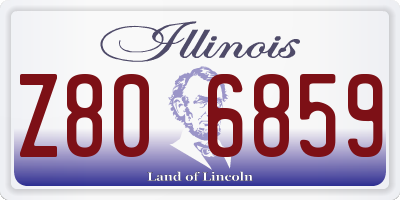 IL license plate Z806859