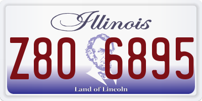 IL license plate Z806895