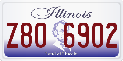IL license plate Z806902