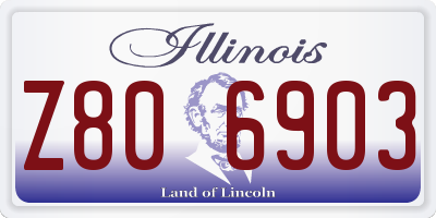 IL license plate Z806903