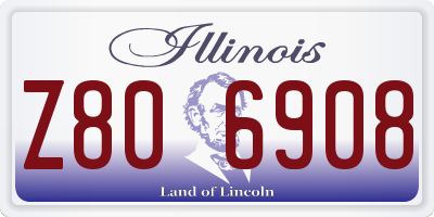 IL license plate Z806908