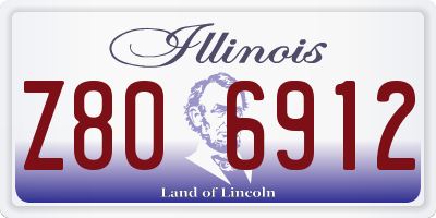 IL license plate Z806912