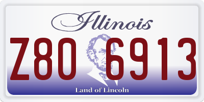 IL license plate Z806913