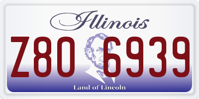 IL license plate Z806939