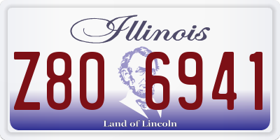 IL license plate Z806941