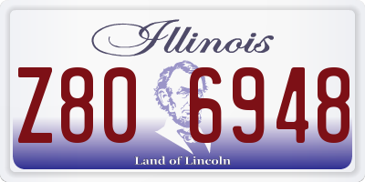 IL license plate Z806948