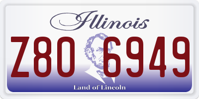 IL license plate Z806949