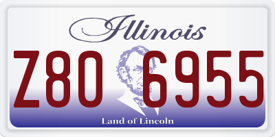 IL license plate Z806955