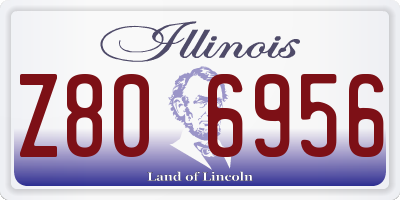 IL license plate Z806956