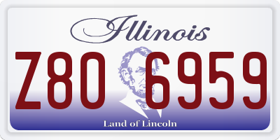 IL license plate Z806959