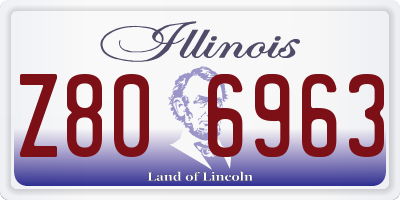 IL license plate Z806963