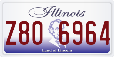 IL license plate Z806964