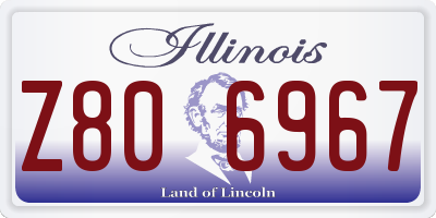 IL license plate Z806967