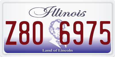 IL license plate Z806975
