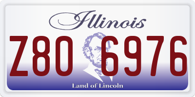 IL license plate Z806976