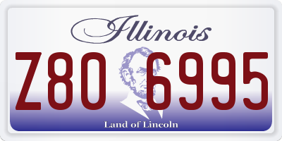 IL license plate Z806995