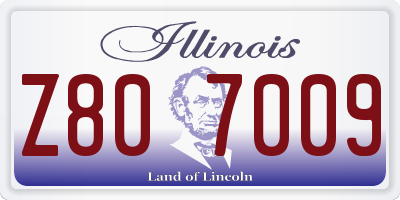 IL license plate Z807009