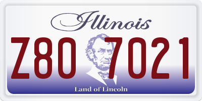 IL license plate Z807021