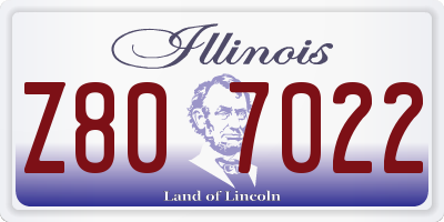 IL license plate Z807022