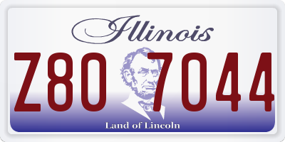 IL license plate Z807044