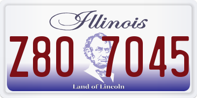 IL license plate Z807045