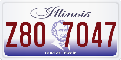 IL license plate Z807047