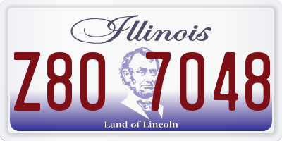 IL license plate Z807048