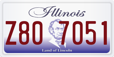 IL license plate Z807051