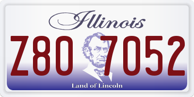 IL license plate Z807052