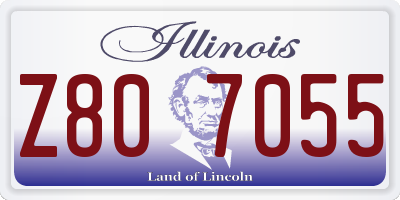 IL license plate Z807055