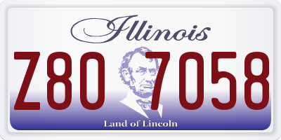 IL license plate Z807058