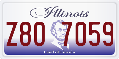 IL license plate Z807059