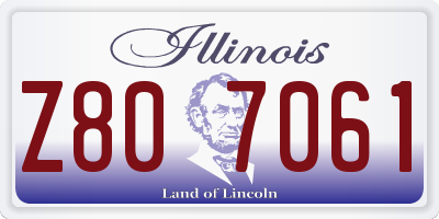 IL license plate Z807061