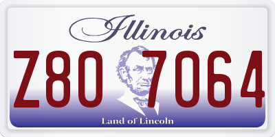 IL license plate Z807064