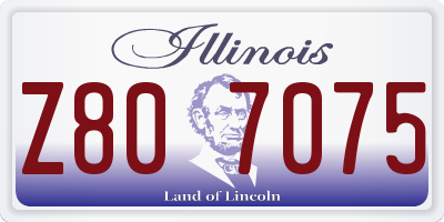 IL license plate Z807075